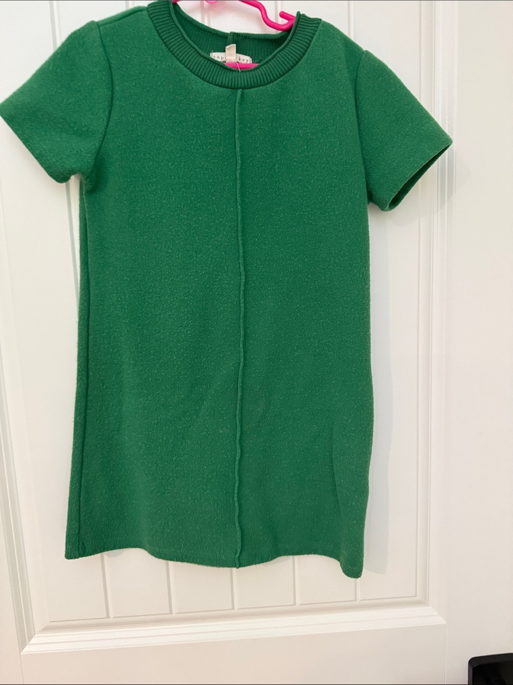 Copper Key Green Short Sleeve Knit Dress